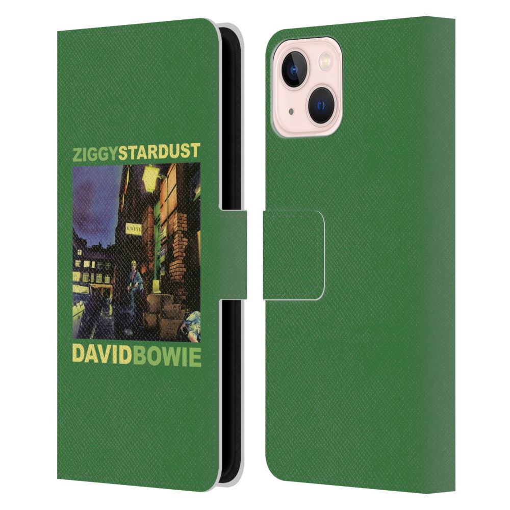 DAVID BOWIE デヴィッドボウイ - Ziggy Stardust レザー手帳型 / Apple iPhoneケース - PGS